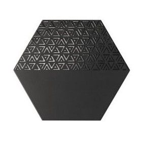 Płytka heksagonalna czarna AraHex Deco Negro 28,5x33