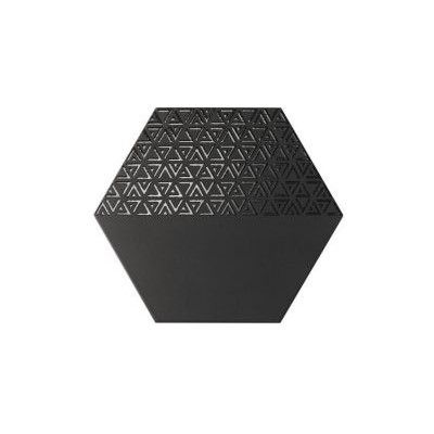 Płytka heksagonalna czarna AraHex Deco Negro 28,5x33 - 1