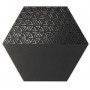 Płytka heksagonalna czarna AraHex Deco Negro 28,5x33 - 1