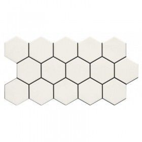 Płytka heksagonalna biała Nebraska Ultra Blanco 51x26,5