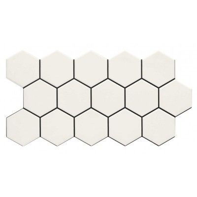 Płytka heksagonalna biała Nebraska Ultra Blanco 51x26,5 - 1