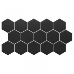 Płytka heksagonalna czarna Nebraska Ultra Nero 51x26,5