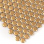 Miss Penny Gold matt Mozaika gresowa Złoty 27,2x27,5 cm - 4
