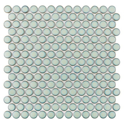 Mozaika lekko zielona kółko Miss Penny Mint Mozaika 27,2x27,7 cm - 1