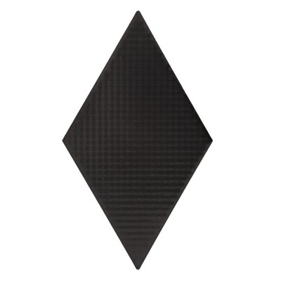 Rombic Black 02 matt Mozaika gresowa Czarny 11,5x20 cm - 1