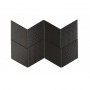 Rombic Black 02 matt Mozaika gresowa Czarny 11,5x20 cm - 5