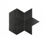 Rombic Black 02 matt Mozaika gresowa Czarny 11,5x20 cm - 6