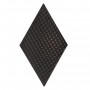 Rombic Black 03 matt Mozaika gresowa Czarny 11,5x20 cm - 1