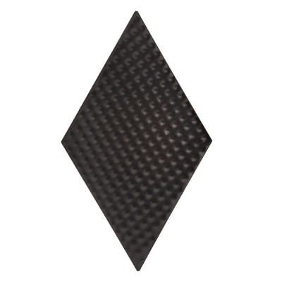 Rombic Black 03 matt Mozaika gresowa Czarny 11,5x20 cm - 1