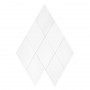 Rombic White 02 matt Mozaika gresowa Biały 11,5x20 cm - 8