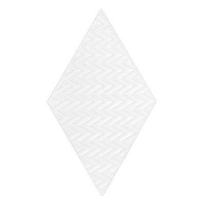Rombic White 04 Matt Mozaika gresowa Biały 11,5x20 cm - 1