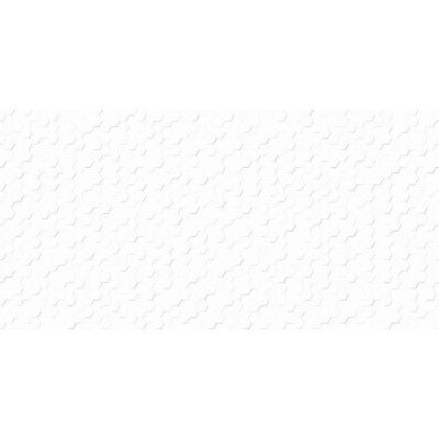Płytki białe łazienkowe ścienne Portland Super White Hexagons połysk 30X60 - 1