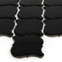Mini Arabesco BLACK Mozaika gresowa Czarny 27,6x25 cm - 3