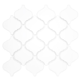 Mini Arabesco WHITE Mozaika gresowa Biały 27,6x25 cm