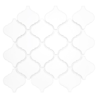 Mini Arabesco WHITE Mozaika gresowa Biały 27,6x25 cm - 1