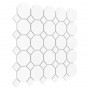 Mini Octagon White 55 matt Mozaika gresowa Biały 29,5x29,5 cm - 2