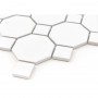 Mini Octagon White 55 matt Mozaika gresowa Biały 29,5x29,5 cm - 3
