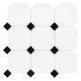 Octagon White 95 matt Mozaika gresowa Biały 30x30 cm - 1
