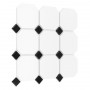 Octagon White 95 matt Mozaika gresowa Biały 30x30 cm - 2