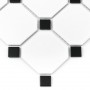 Octagon White 95 matt Mozaika gresowa Biały 30x30 cm - 3