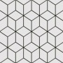 Płytka z wzorem geometrycznym Alhambra Negro 25X25 - 1