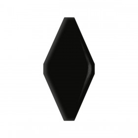 CARAT Black Płytka ceramiczna Czarny 10x20 cm