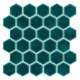 Hexagon Maui 51 Mozaika gresowa Zielony 28x27,1 cm