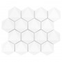 Hexagonic White 74 Mozaika gresowa Biały 30x26 cm - 1