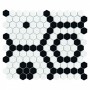 Hexagonic White 74 Mozaika gresowa Biały 30x26 cm - 9