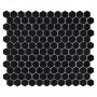 Mini HEXAGON Black Mozaika gresowa Czarny 30x26 cm - 1