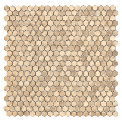 Allumi Gold Hexagon 14 Mozaika metalowa Złoty 30x30 cm - 1