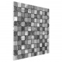 Allumi Grey mix 23 Mozaika metalowa Szary 30x30 cm - 2
