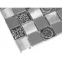 Allumi Grey mix 23 Mozaika metalowa Szary 30x30 cm - 4