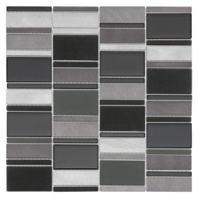 Allumi Piano Grey 73 Mozaika metalowa Biały 29,3x29,8 cm