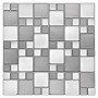 Dinox DUAL Mix Mozaika metalowa Szary 29,8x29,8 cm - 1