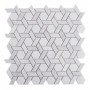 Carrara White Armor Mozaika kamienna Biały 30x29x1 cm - 1