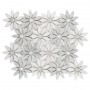 Carrara White Bloom Mozaika kamienna Biały 28,5x31,5x1 cm - 1
