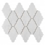 Carrara White Crest Mozaika kamienna Biały 30x25x1 cm - 1