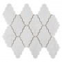Carrara White Crest Mozaika kamienna Biały 30x25x1 cm - 1