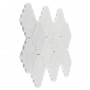 Carrara White Crest Mozaika kamienna Biały 30x25x1 cm - 2