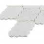 Carrara White Crest Mozaika kamienna Biały 30x25x1 cm - 4