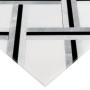 Pure White Quadron Mozaika kamienna Biały 30x30x1 cm - 3