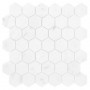 Carrara White Hexagon 48 Mozaika kamienna Biały 29,8x30,2 cm - 1