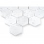 Carrara White Hexagon 48 Mozaika kamienna Biały 29,8x30,2 cm - 2