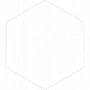 Płytka heksagonalna biała Solid White Hexagon 21.5X25 - 1