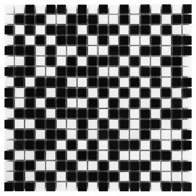Pure BLACK mix 15 Mozaika kamienna Biały 30,5x30,5 cm
