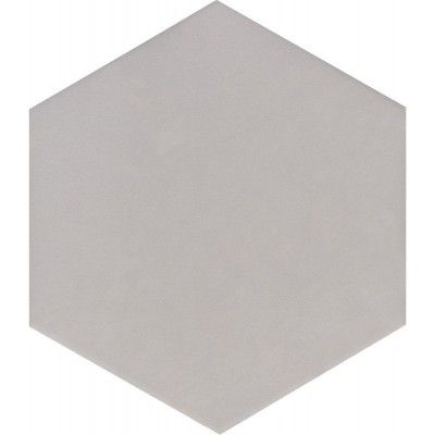 Płytka heksagonalna imitacja betonu szara Solid Silver Hexagon 21.5X25 - 1