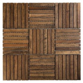 Chocolate Oak 110 Mozaika drewniana Beżowy 32,8x32,8 cm