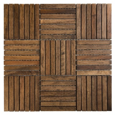 Chocolate Oak 110 Mozaika drewniana Beżowy 32,8x32,8 cm - 1