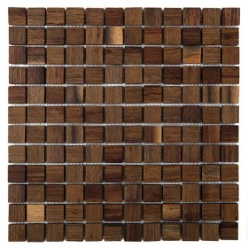 Wenge AL 25 Mozaika drewniana Beżowy 31,7x31,7 cm